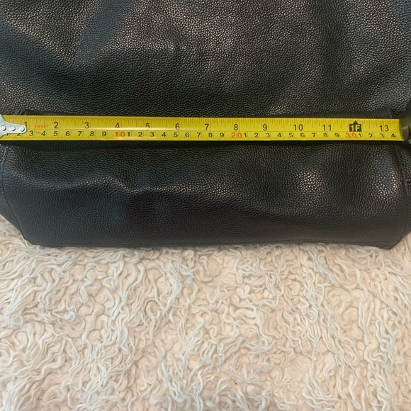 Rebecca Minkoff Chain Tote Pebble Leather Carryall Bag Black Large NWOT - Picture 11 of 15